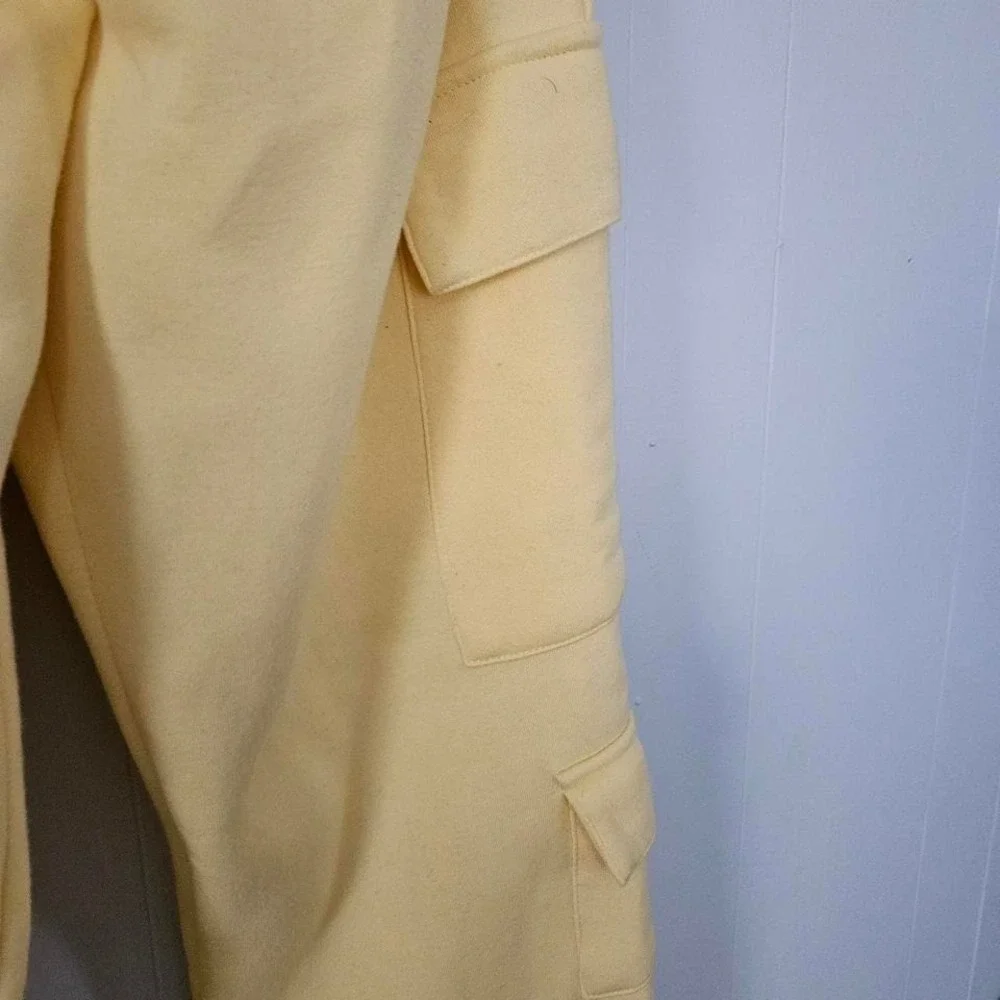 Cargo Sweatpants Women Medium Fleece Utility Joggers Pockets Comfy‎ y2k